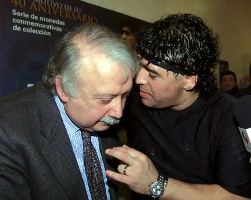 gianni mina con diego armando maradona 