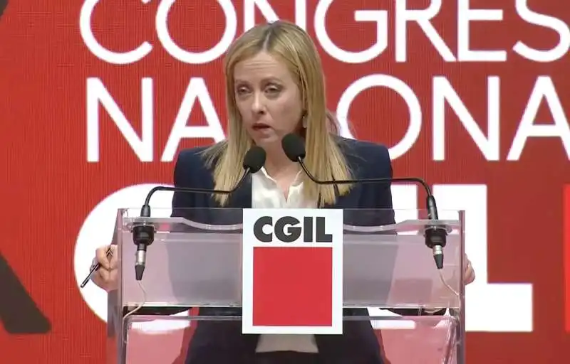 giorgia meloni al congresso della cgil   3