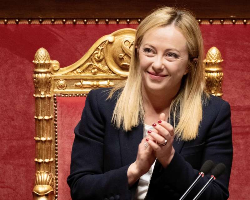 giorgia meloni al senato