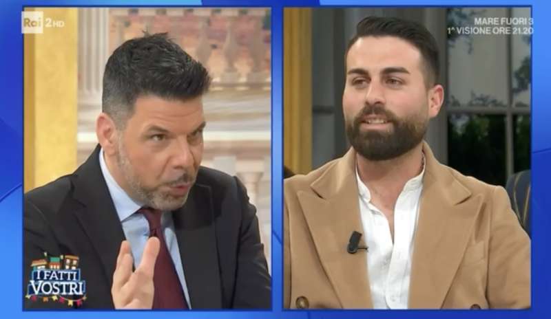 i fatti vostri salvo sottile intervista domenico campanile l uomo picchiato dalle due ex a napoli 2