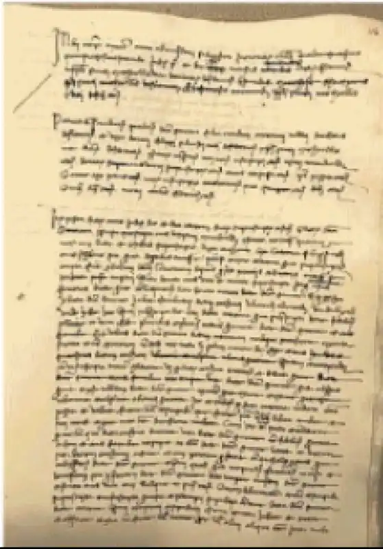 il documento originale sulla storia della madre di leonardo