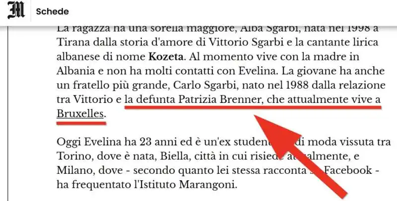 il messaggero, la defunta che vive a bruxelles 