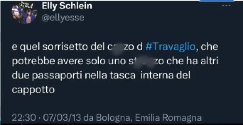 IL TWEET DI ELLY SCHLEIN CONTRO MARCO TRAVAGLIO