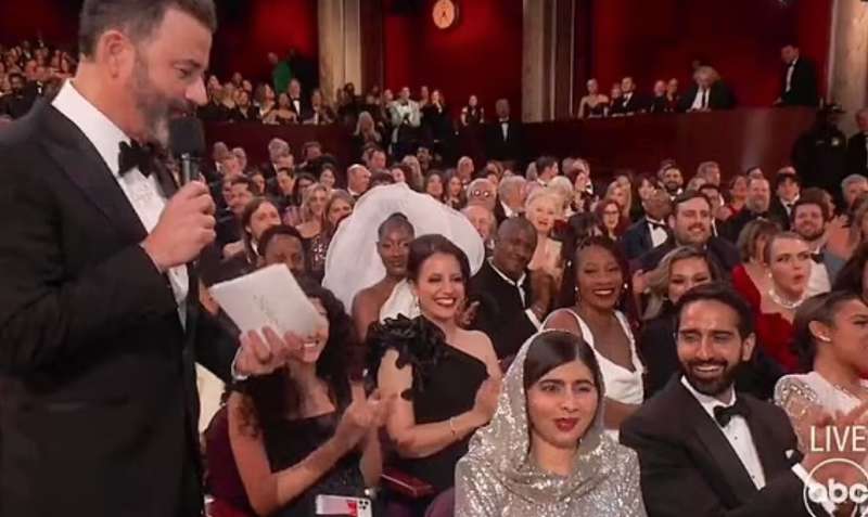 jimmy kimmel malala yousafzai agli oscar 2