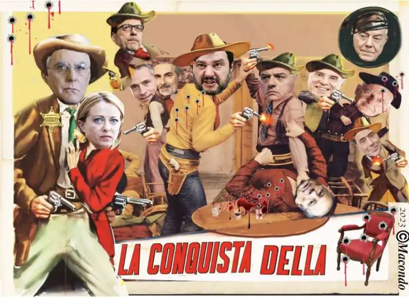 la conquista della poltrona   vignetta by macondo  