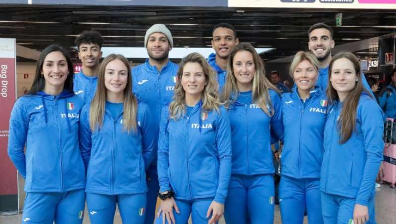 la nazionale italiana di atletica in partenza per istanbul