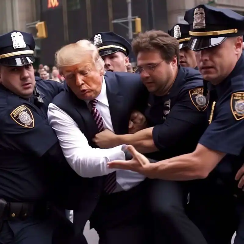 le finte foto di donald trump arrestato realizzate dall'intelligenza artificiale