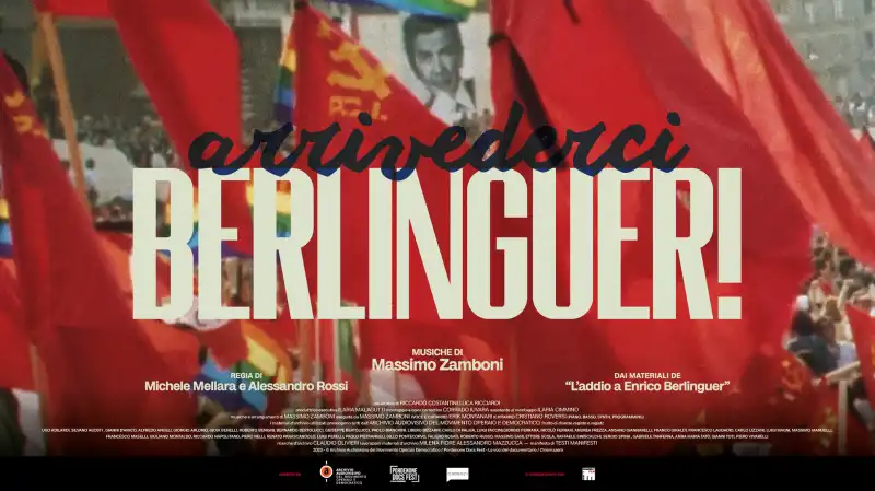 locandina del documentario arrivederci, berlinguer