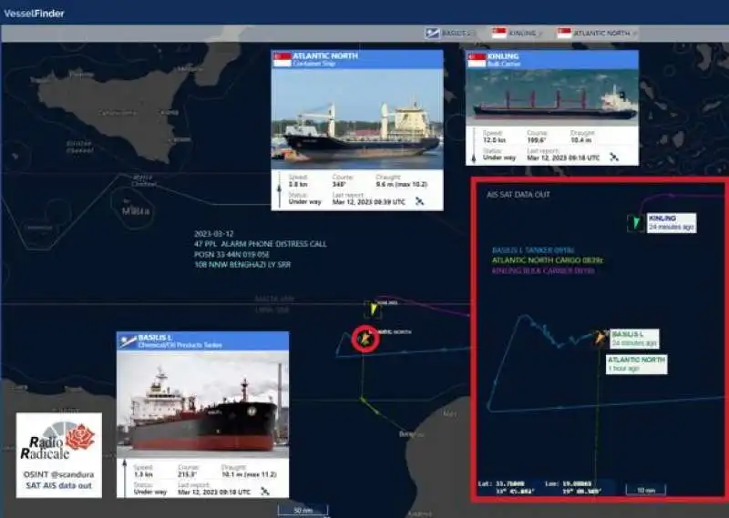 MIGRANTI - BARCONE ALLA DERIVA IN LIBIA