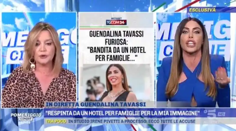 patrizia groppelli vs. guendalina tavassi a pomeriggio cinque 1