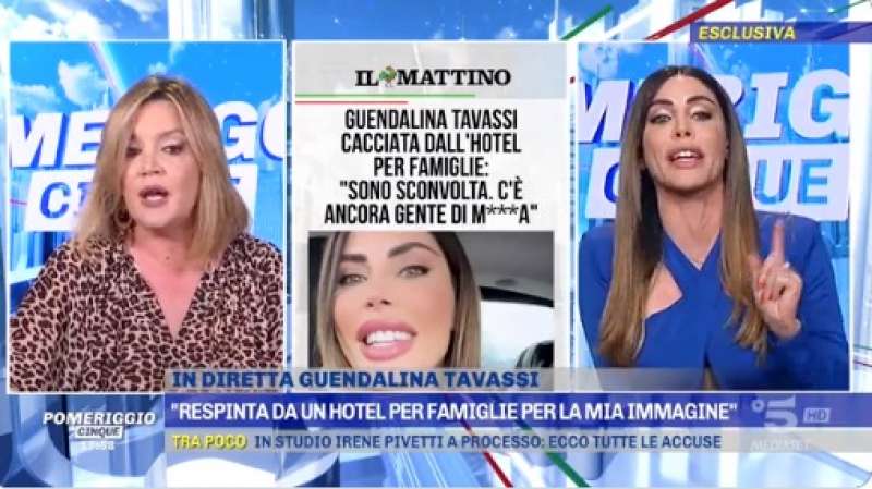 patrizia groppelli vs. guendalina tavassi a pomeriggio cinque 5