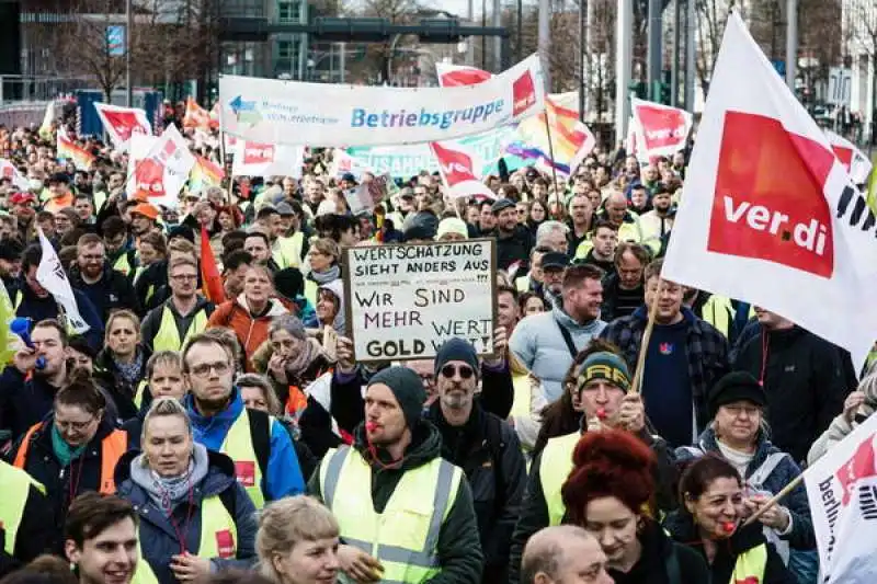 sciopero del settore trasporto in germania 2