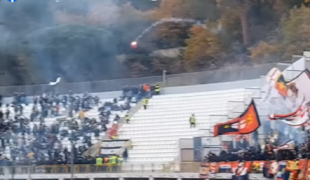 SCONTRI TRA TIFOSI DURANTE ASCOLI-GENOA 11 DICEMBRE 2022