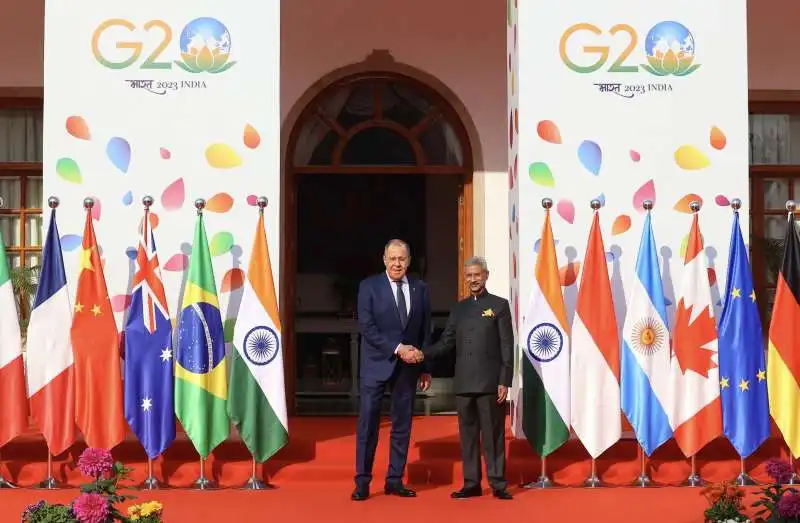 SERGEI LAVROV AL G20 DI NUOVA DELHI 