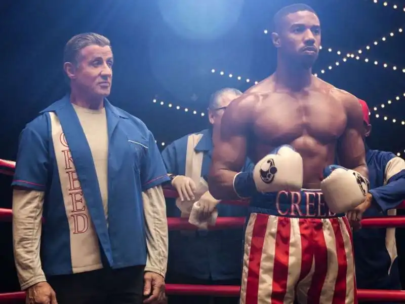 sylvester stallone e michal b jordan in creed III