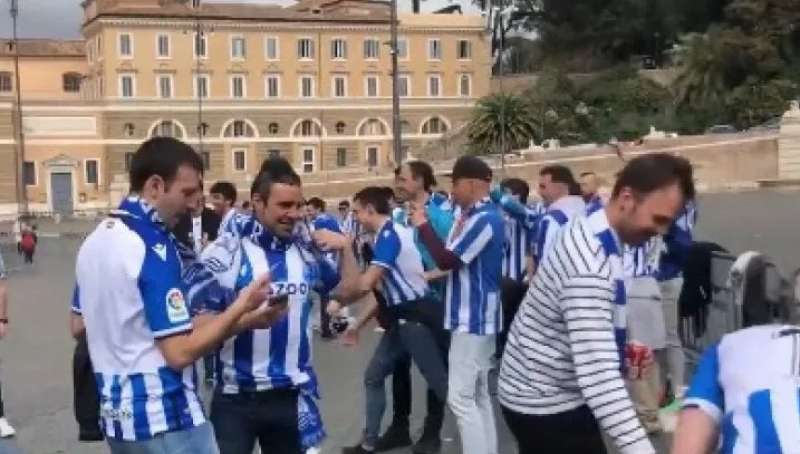 tifosi della real sociedad a roma