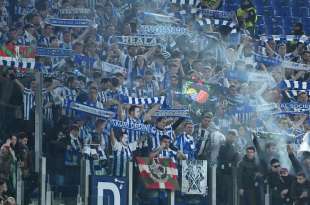 TIFOSI DELLA REAL SOCIEDAD ALLO STADIO OLIMPICO