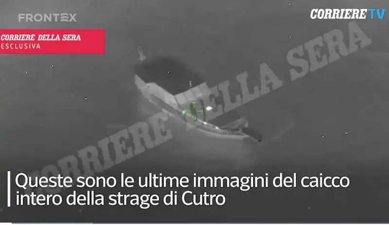 video di frontex del caicco naufragato a cutro  11