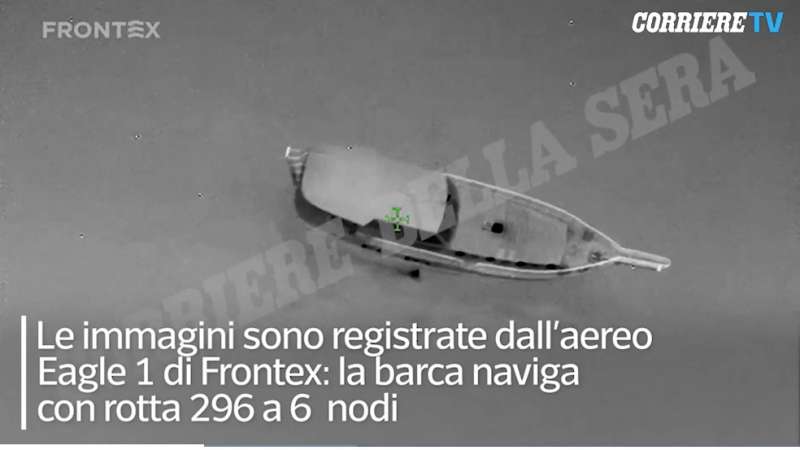 video di frontex del caicco naufragato a cutro 4