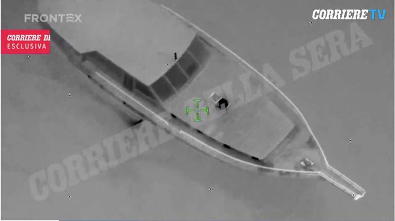 video di frontex del caicco naufragato a cutro 6