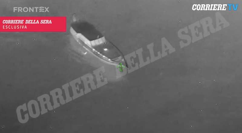 video di frontex del caicco naufragato a cutro 7