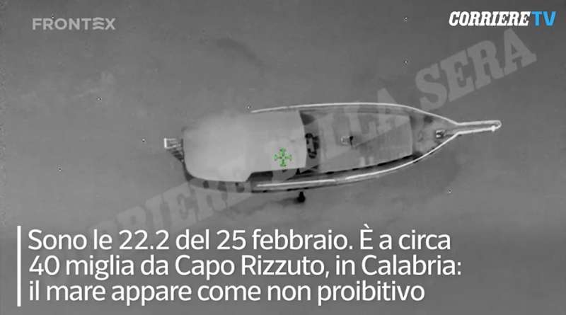 video di frontex del caicco naufragato a cutro 8