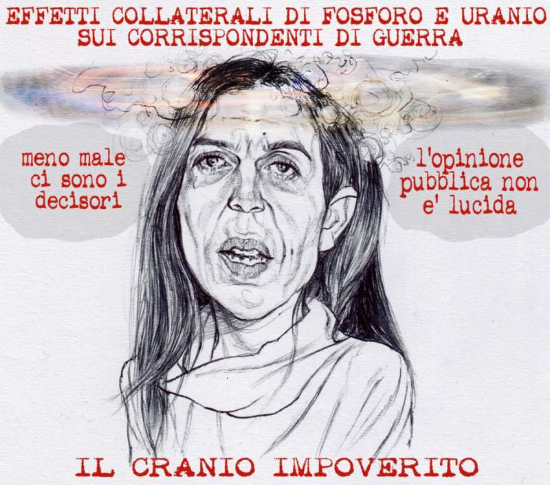 vignetta di mannelli su francesca mannocchi il fatto quotidiano