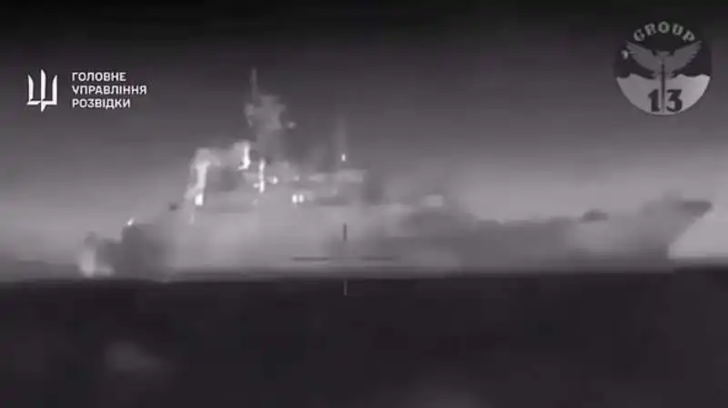 affondamento della nave russa caesar kunikov   