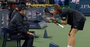 andrey rublev insulta arbitro agli atp di dubai 3