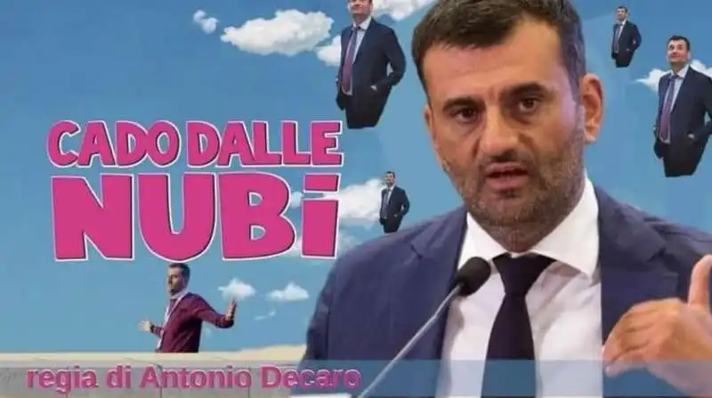 antonio decaro    cado dalle nubi   meme 