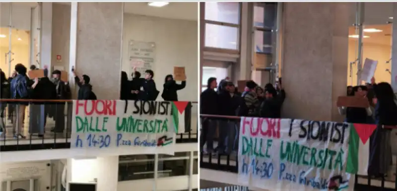  BLITZ PRO PALESTINA ALLA UNIVERSITA’ FEDERICO II 