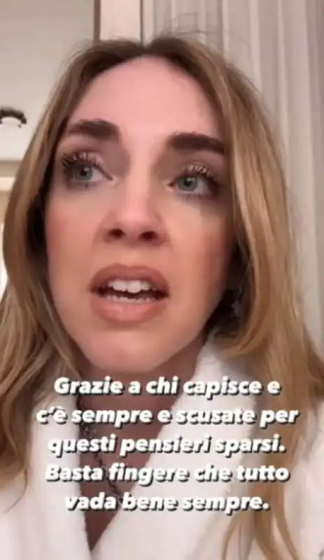 chiara ferragni piange sui social 5