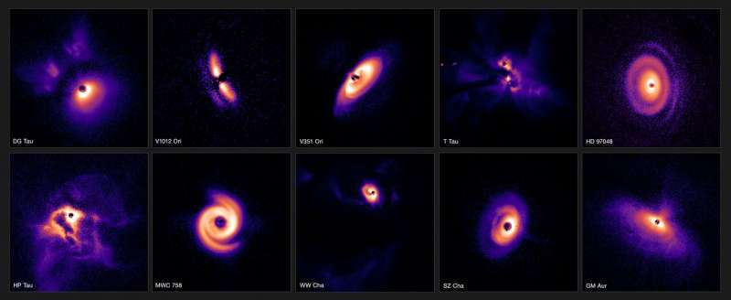 dischi di formazione planetaria osservate dal very large telescope