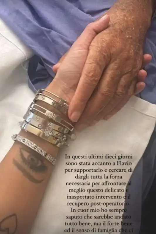 elisabetta gregoraci e flavio briatore in ospedale. 1