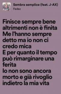 fedez posta il testo della canzone sembra semplice