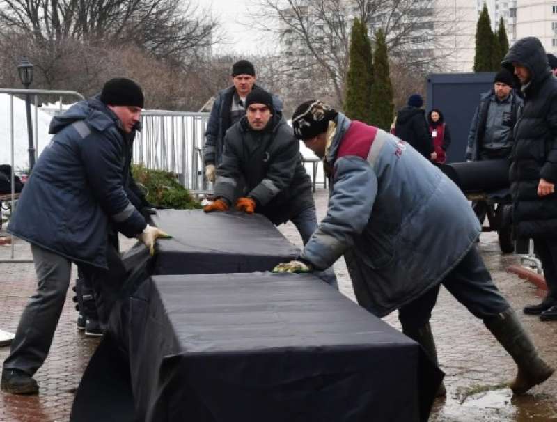 funerale di navalny a mosca