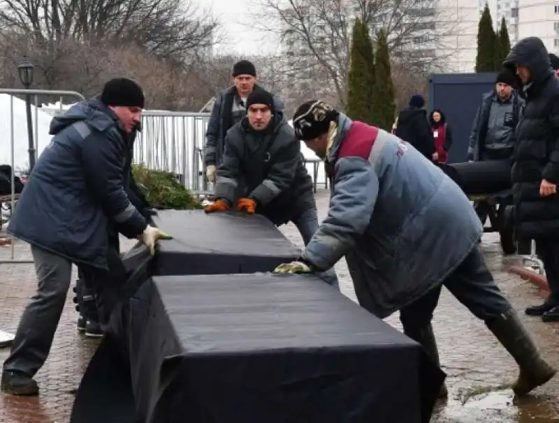 funerale di navalny a mosca 