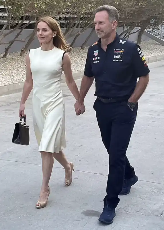 geri halliwell e christian horner in bahrain  1