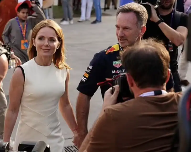 geri halliwell e christian horner in bahrain  2