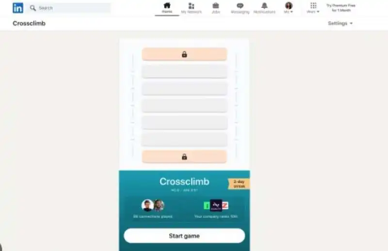 GIOCHI SU LINKEDIN  