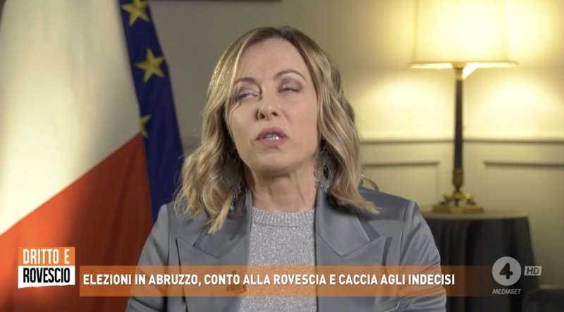 giorgia meloni a dritto e rovescio 2