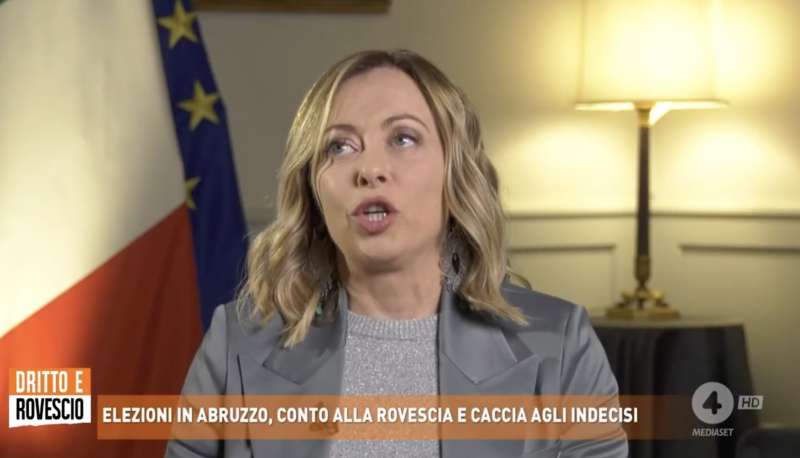 giorgia meloni a dritto e rovescio 3