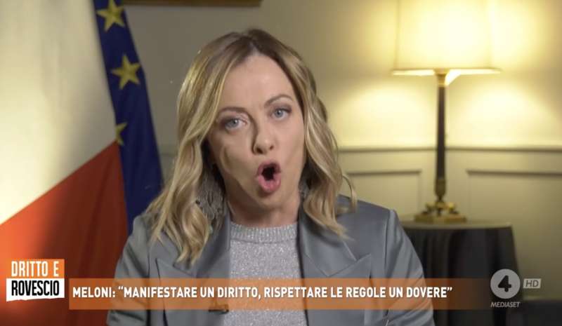 giorgia meloni a dritto e rovescio 7