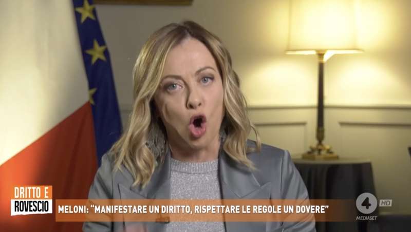 giorgia meloni a dritto e rovescio 8