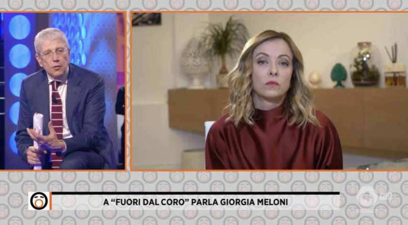 giorgia meloni a fuori dal coro