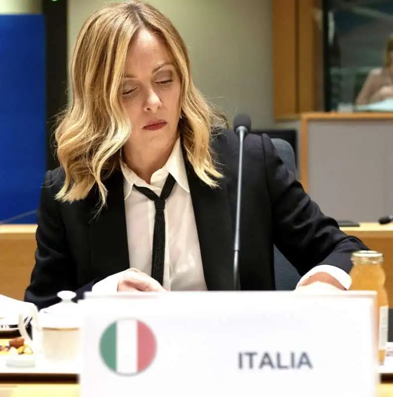 GIORGIA MELONI AL CONSIGLIO EUROPEO