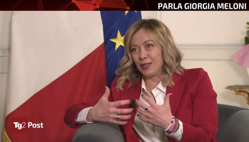 GIORGIA MELONI AL TG2POST