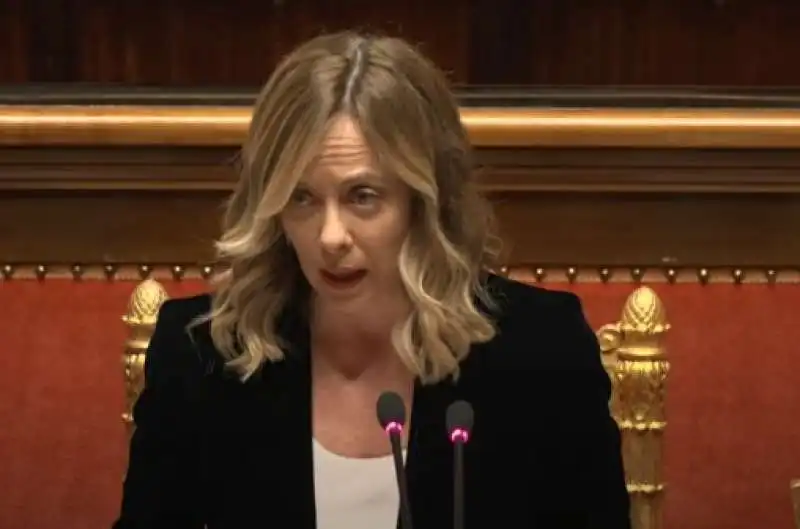 GIORGIA MELONI - COMUNICAZIONI AL SENATO