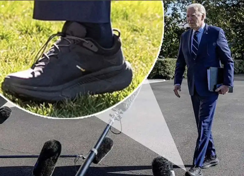  hoka transport   le sneaker anti caduta di joe biden    