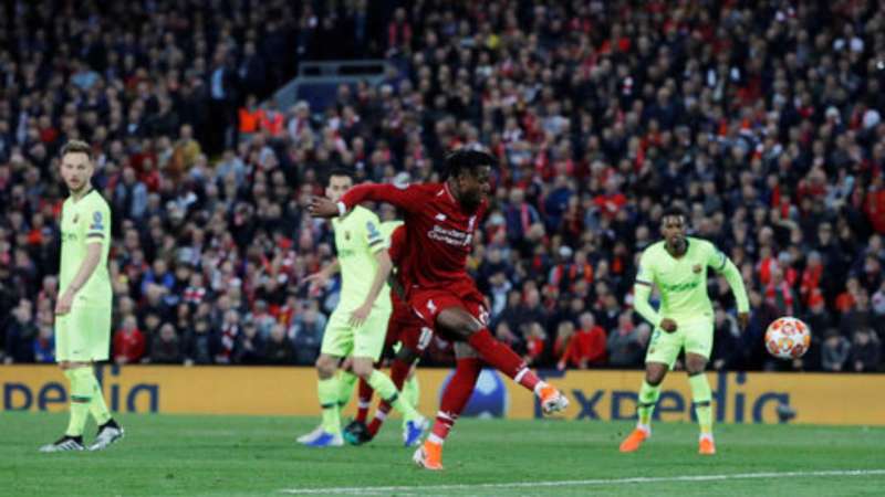 il gol di divock origi in liverpool barcellona 1